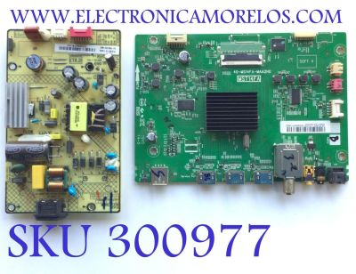 KIT DE TARJETAS PARA TV TCL / MAIN SVSMST1418-MA200AA / 40-MS14FA-MAA2HG / V8-ST14K01-LF1V2033 / FUENTE 81-PBE032-M95 / PLE56-1A / CQC0900103230 / MODELO 32S327